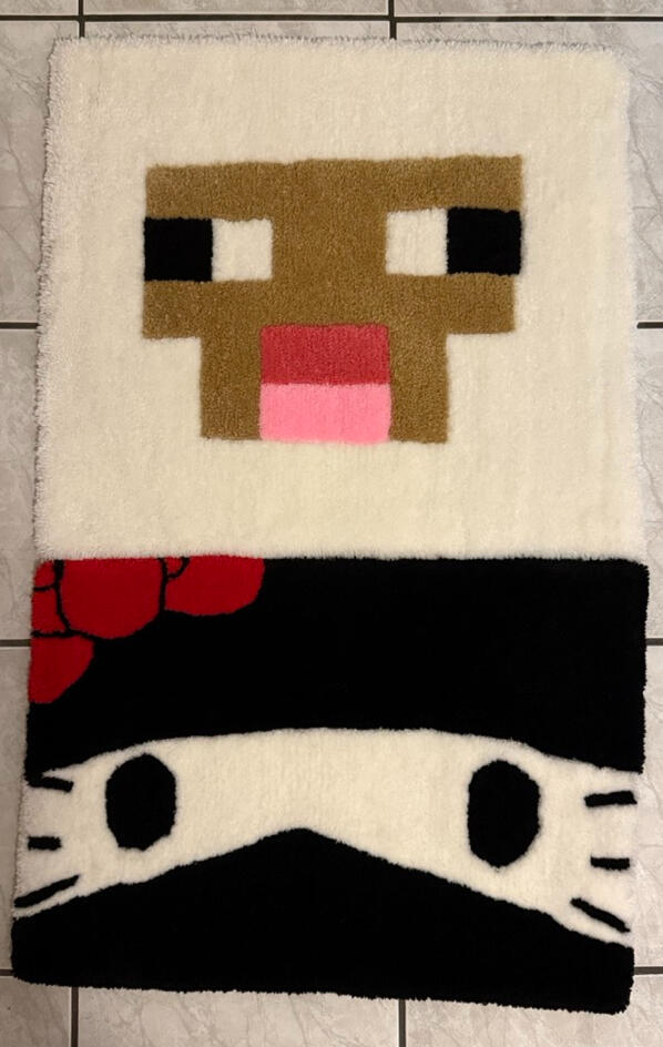 Minecraft Sheep &amp; Ninja Hello Kitty