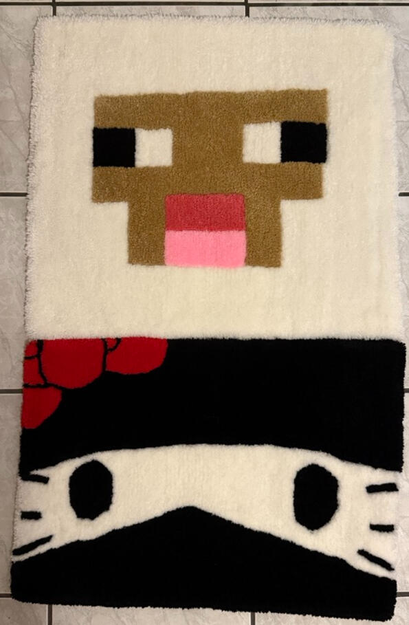 Minecraft Sheep &amp; Ninja Heloo Kitty